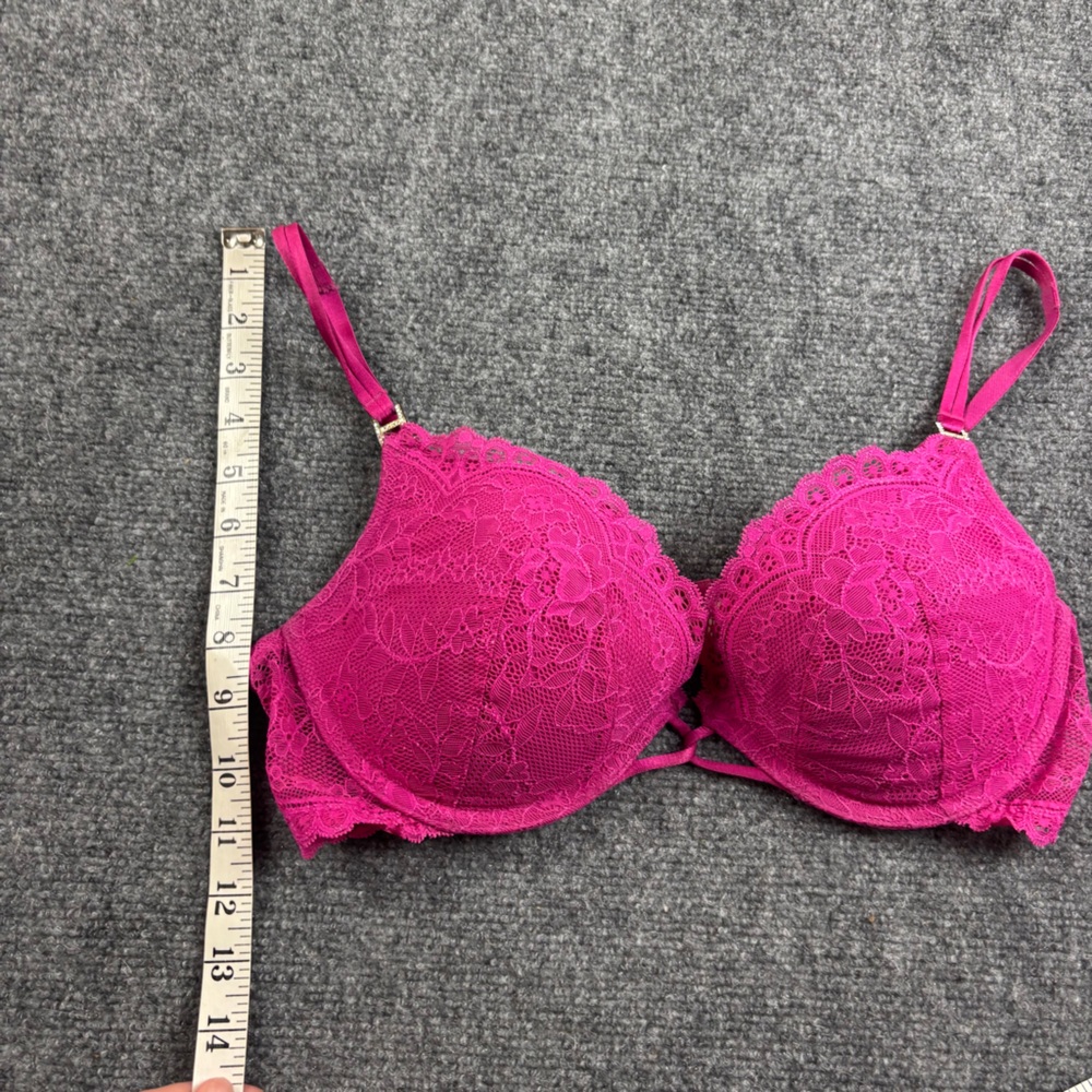 VICTORIA’S SECRET Women’s Very Sexy Pink Lace Push Up Bra size: 38C - Picture 8 of 9